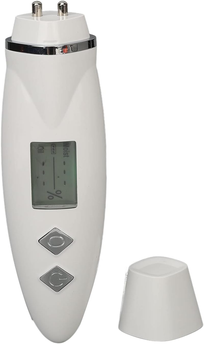 Portable Skin Analyzer, Digital LCD Display Skin Analyzer with Precision Skin Sensor, USB Skin Tester for Beauty Salon, Home, SPA (White)