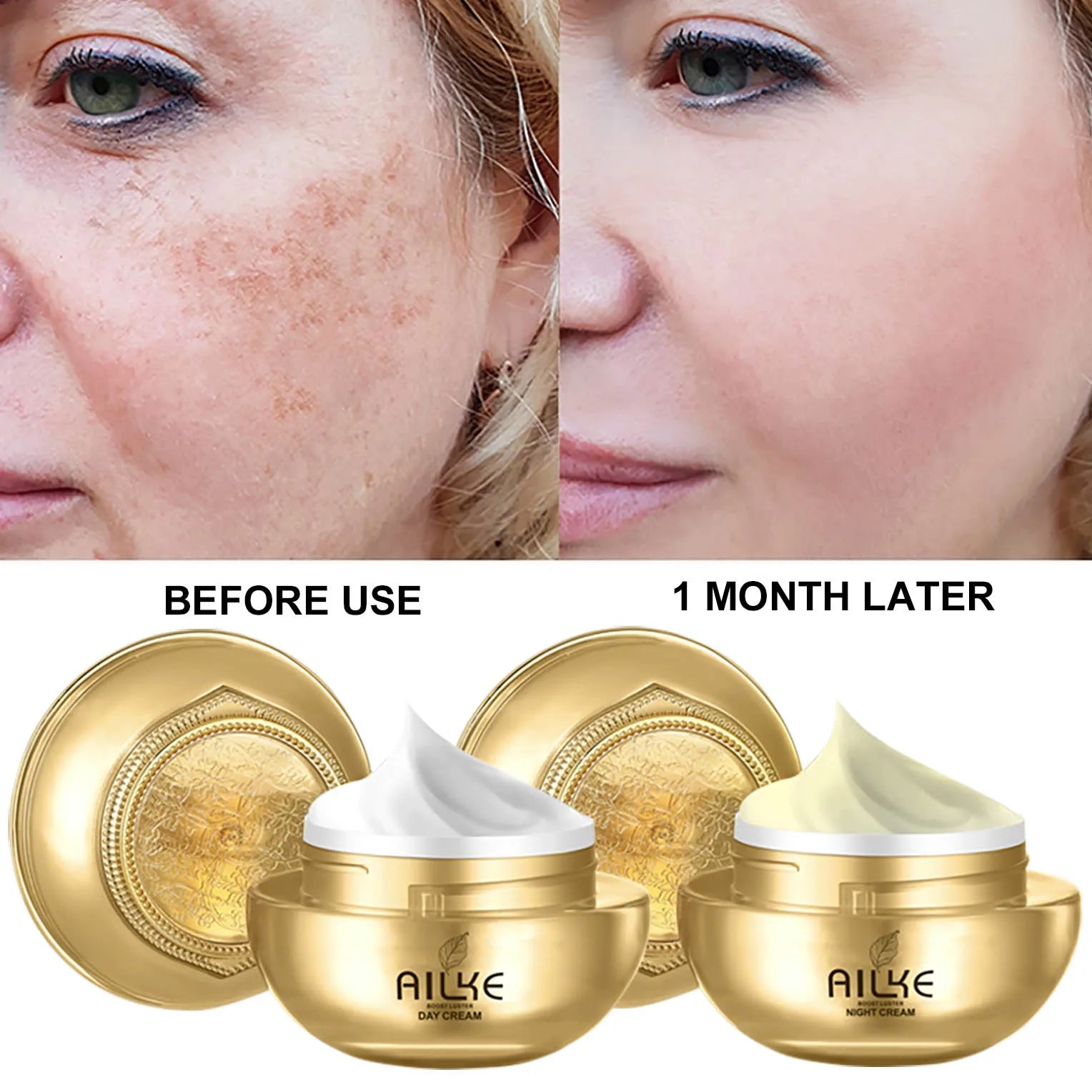 Whitening Skin Care Set, Reduce Wrinkles, Dark Spots, Even Skin Tone, Women Beauty Cosmetics for All Skin Types