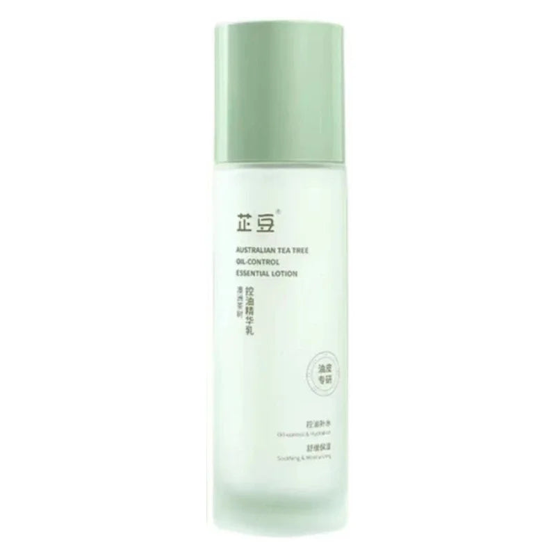 Tea Tree Essence Set Oil Control Acne Removal Skin Soothing Hydrating Oily Skin Care Unisex Water Lotion Two-Piece Set Skin Care